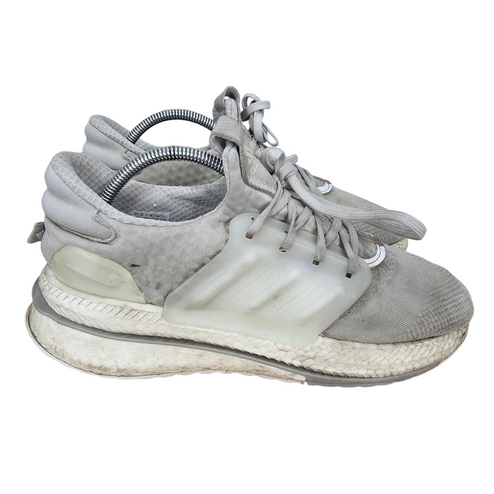 Adidas X_PLRBOOST Running Shoes Women 9.5 Triple White Sneakers Trainers ID9441